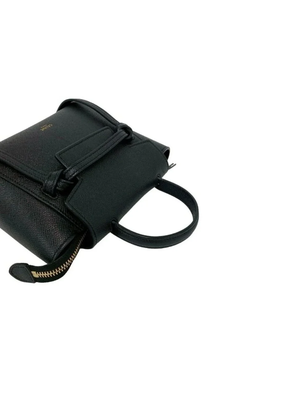 Celine Belt Bag Pico Leather 2-Way Mini Pochette Black